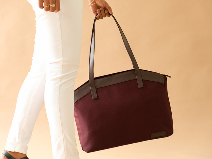 Merissa Work Bag 2.0 - Burgundy