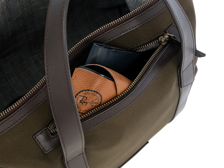 Nicobar Duffle - Forest Green & Tan