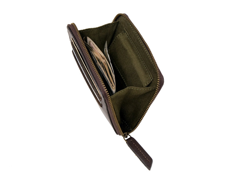 Stow Zipper Wallet 2.0 - Dark Tan