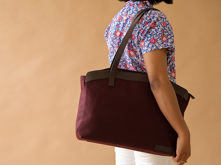 Merissa Work Bag 2.0 - Burgundy