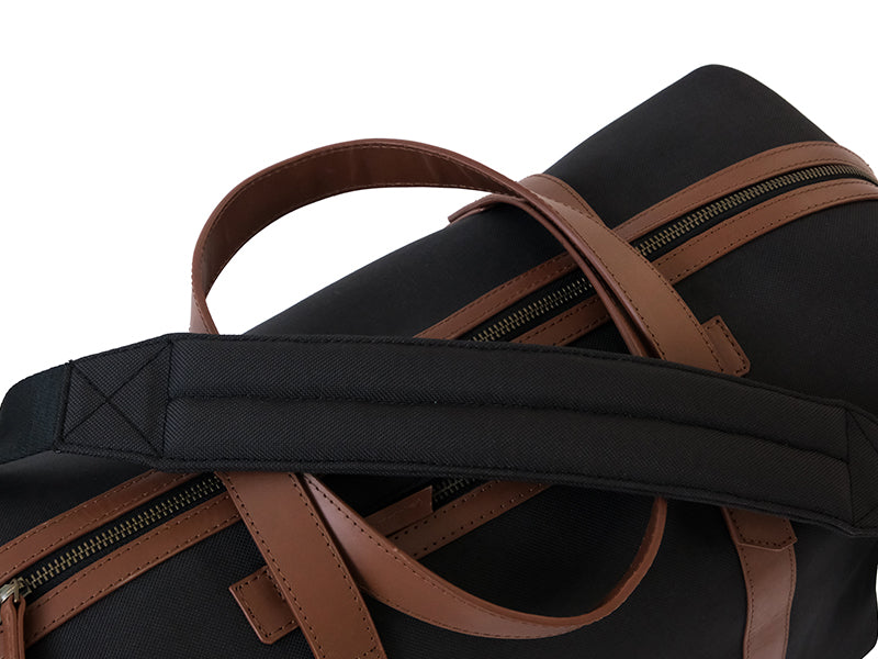 Nicobar Duffle - Charcoal & Tan