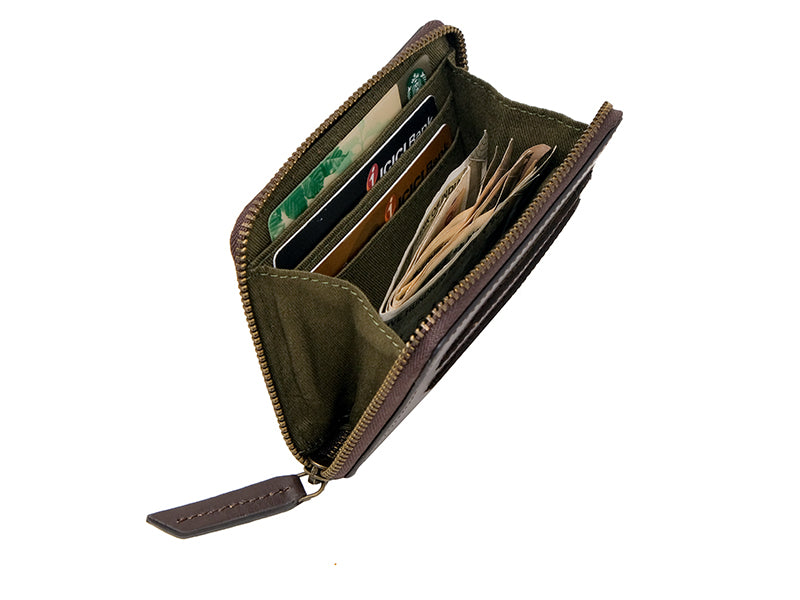 Stow Zipper Wallet 2.0 - Dark Tan