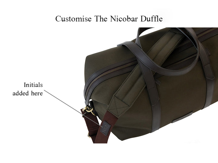 Nicobar Duffle - Forest Green & Tan