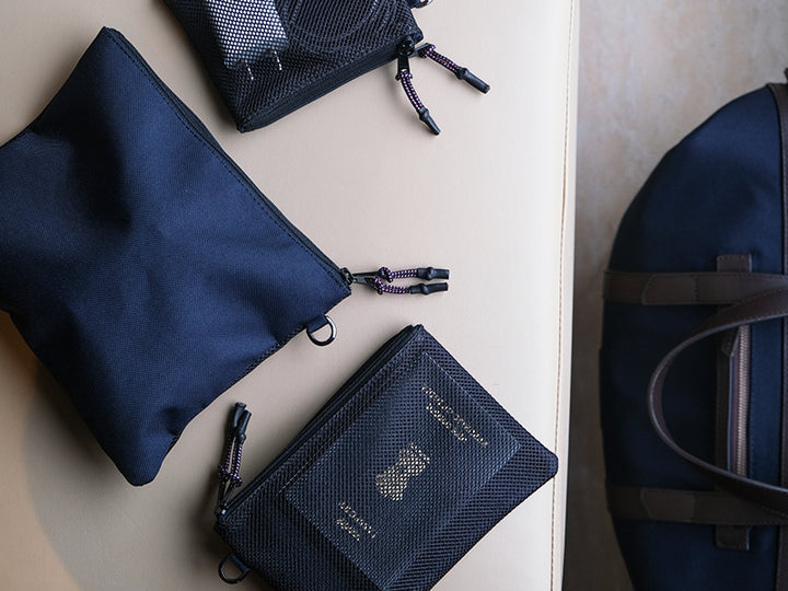 Travel Mesh Pouches - Oxford Blue