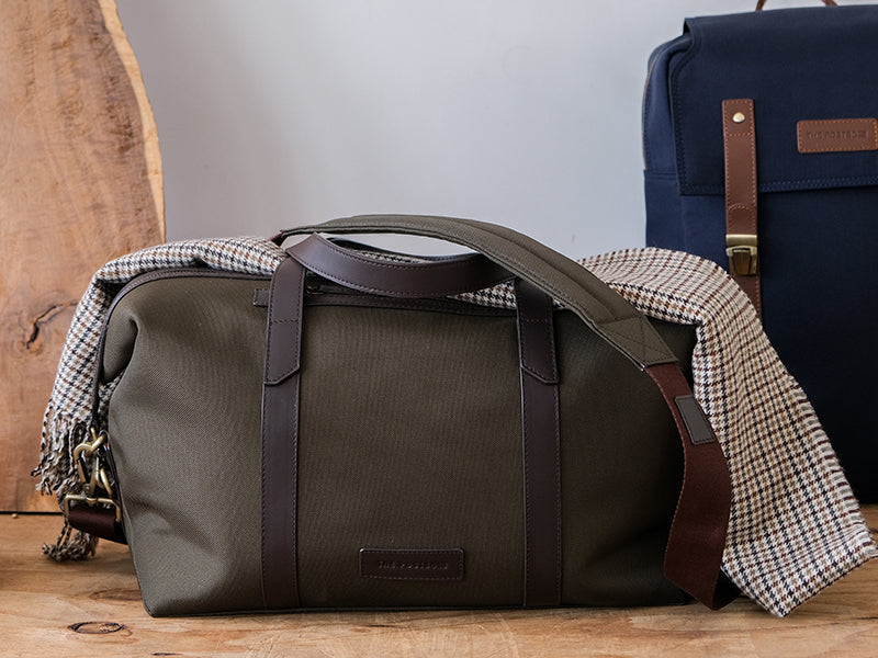 Nicobar Duffle - Forest Green & Tan