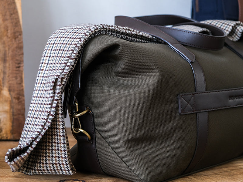 Nicobar Duffle - Forest Green & Tan