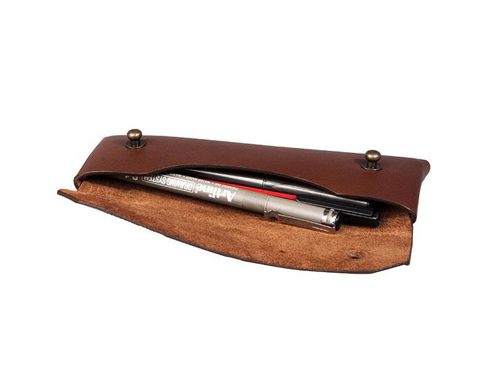 Pen + Pencil Trunk Case - Tan